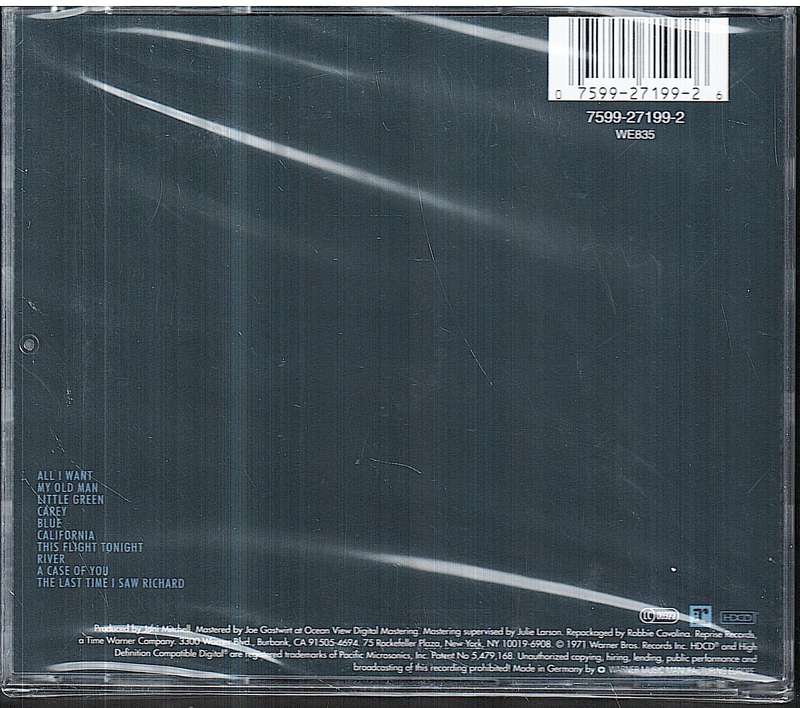 Joni Mitchell - Blue CD [NEW / SEALED]