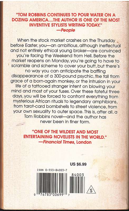 Half Asleep in Frog Pajamas - Tom Robbins