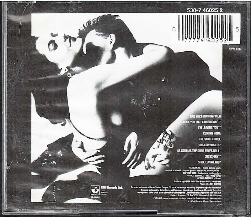 Scorpions - Love at First Sting CD