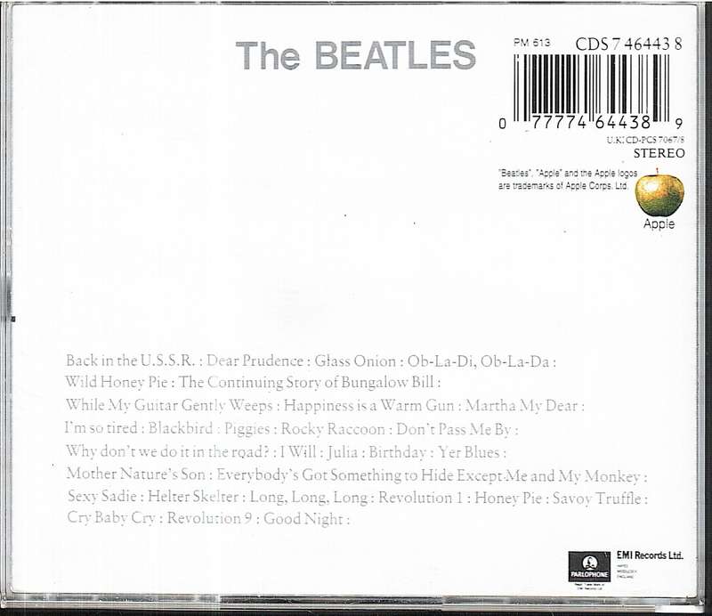 The Beatles - The Beatles [White Album] 2xCD Fat Box [EU IMPORT]