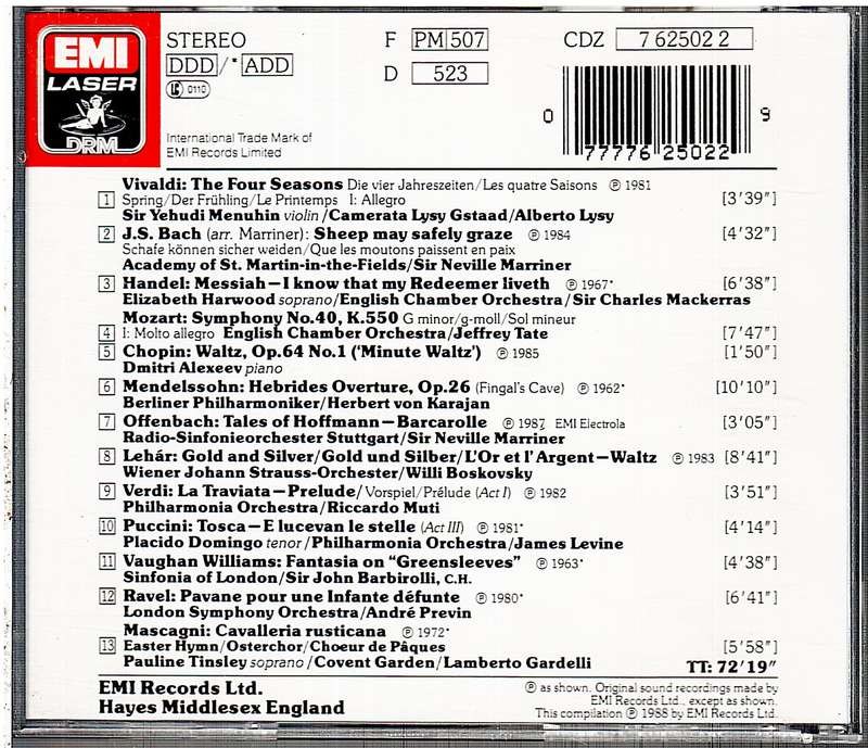 Various - Best-Loved Classics 3 CD