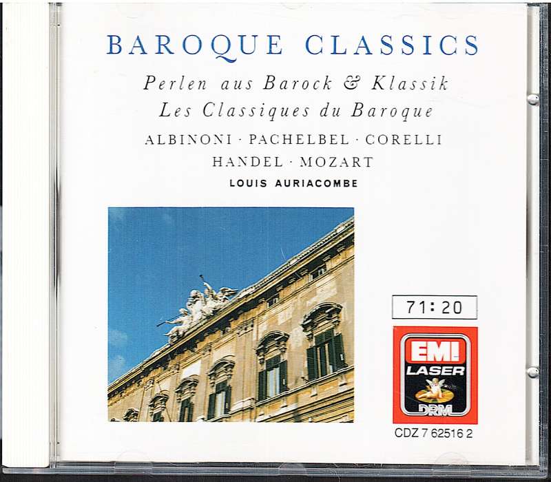 Albinoni/Pachelbel/Corelli/Handel/Mozart - Baroque Classics CD