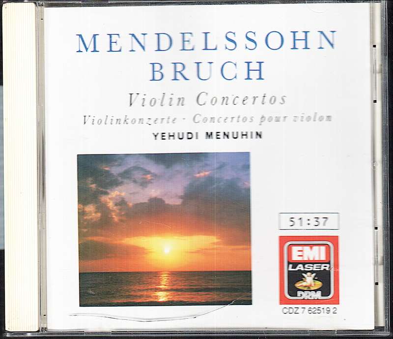 Mendelssohn/Bruch: Violin Concertos - Yehudi Menuhin, LSO, Sir Adrian Boult CD