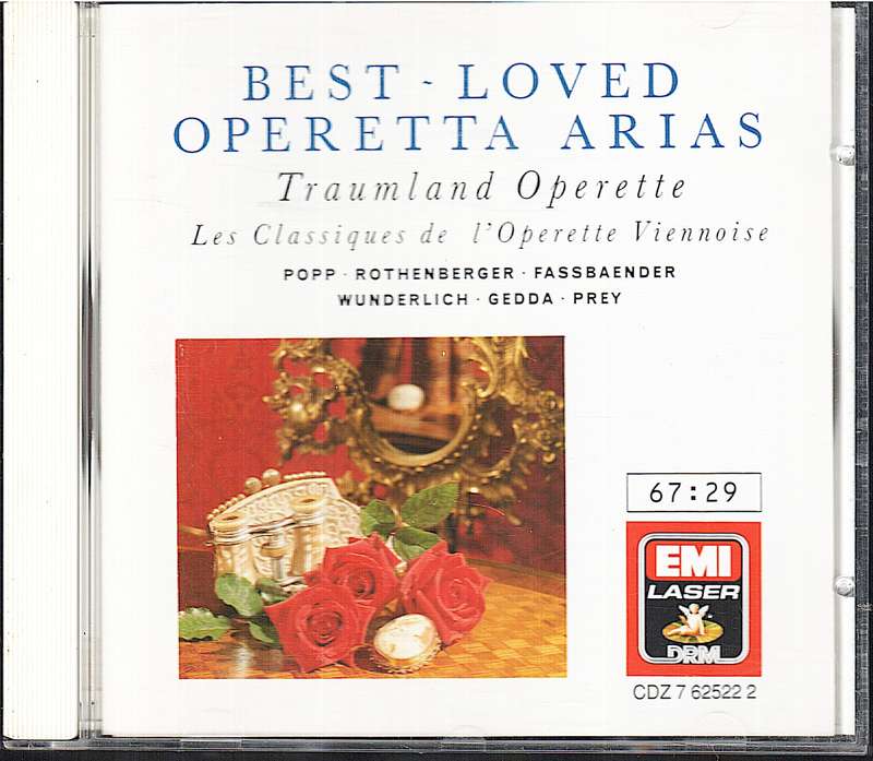 Best-Loved Operetta Arias - Popp/Rothenberger/Fassbaender/Wunderlich/Gedda/Prey CD