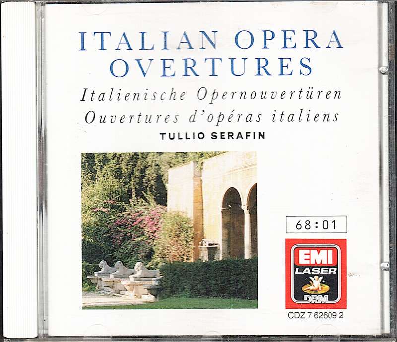 Italian Opera Overtures: Philharmonia Orchestra / RPO, Tullio Serafin CD