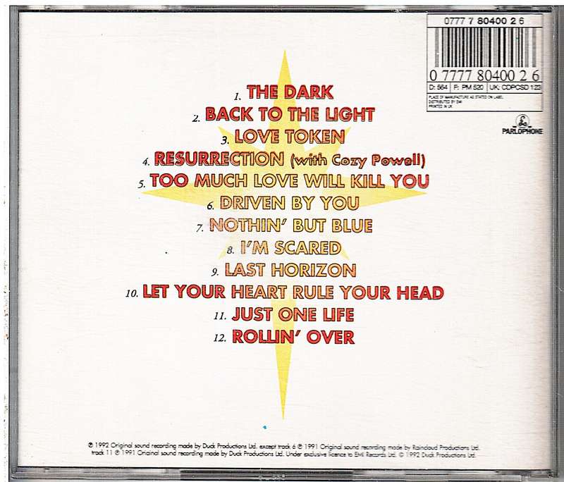 Brian May - Back to the Light CD
