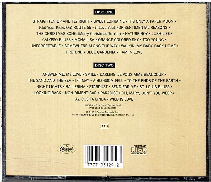 Nat King Cole  The Nat King Cole Story 2CD set