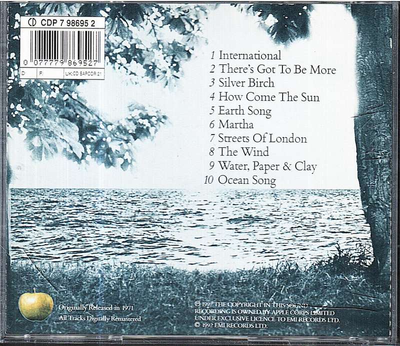 Mary Hopkin - Earth Song / Ocean Song CD