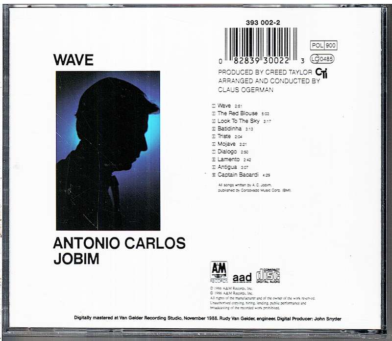 Antonio Carlos Jobim - Wave CD