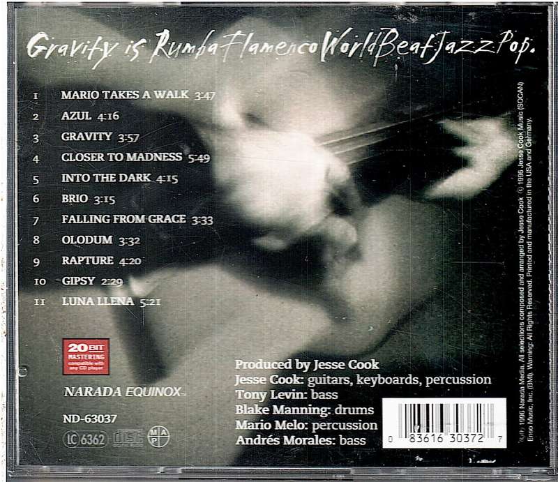 Jesse Cook - Gravity CD