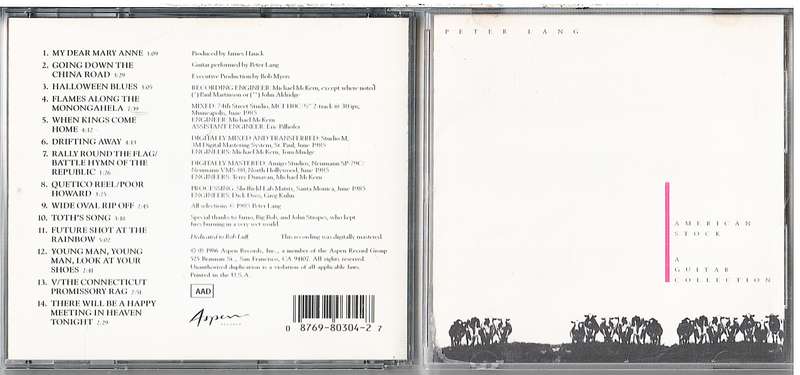 Peter Lang - American Stock: A Guitar Collection CD [JAPANESE IMPORT]