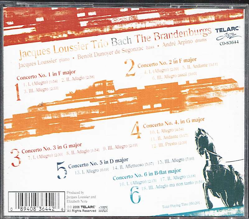 Jacques Loussier Trio - Bach: The Brandenburgs CD