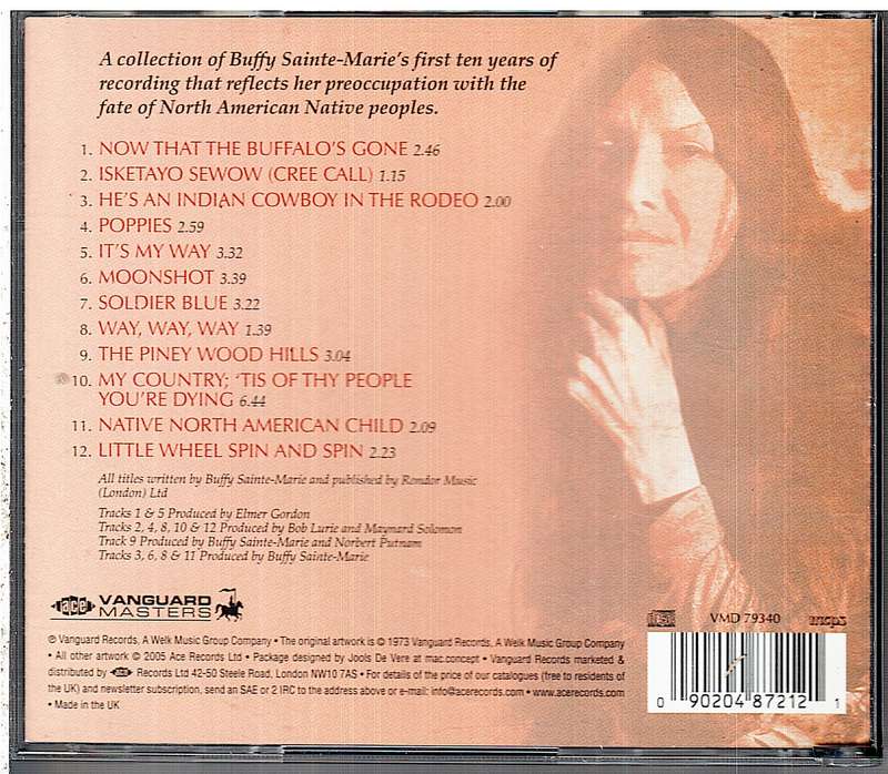 Buffy Sainte-Marie - Native North-American Child: An Odyssey CD