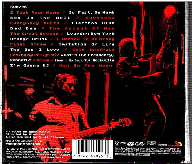 REM - Live 2 CD + 1 DVD Set (Digipak)