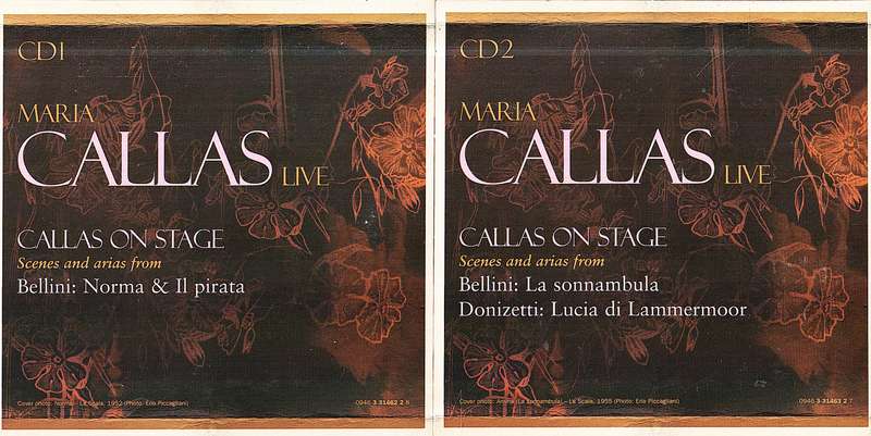 Maria Callas Live 8 CD Box [Each CD in own cardboard sleeve]