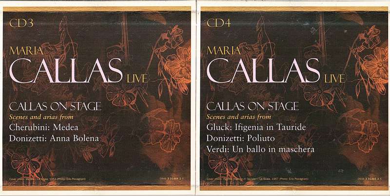 Maria Callas Live 8 CD Box [Each CD in own cardboard sleeve]