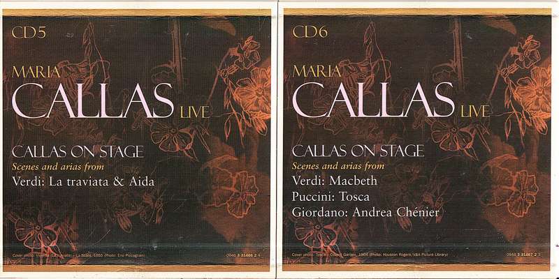 Maria Callas Live 8 CD Box [Each CD in own cardboard sleeve]