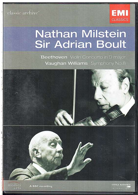 Nathan Milstein/Sir Adrian Boult: Beethoven/Vaughan Williams  Violin Concerto In D Major etc DVD