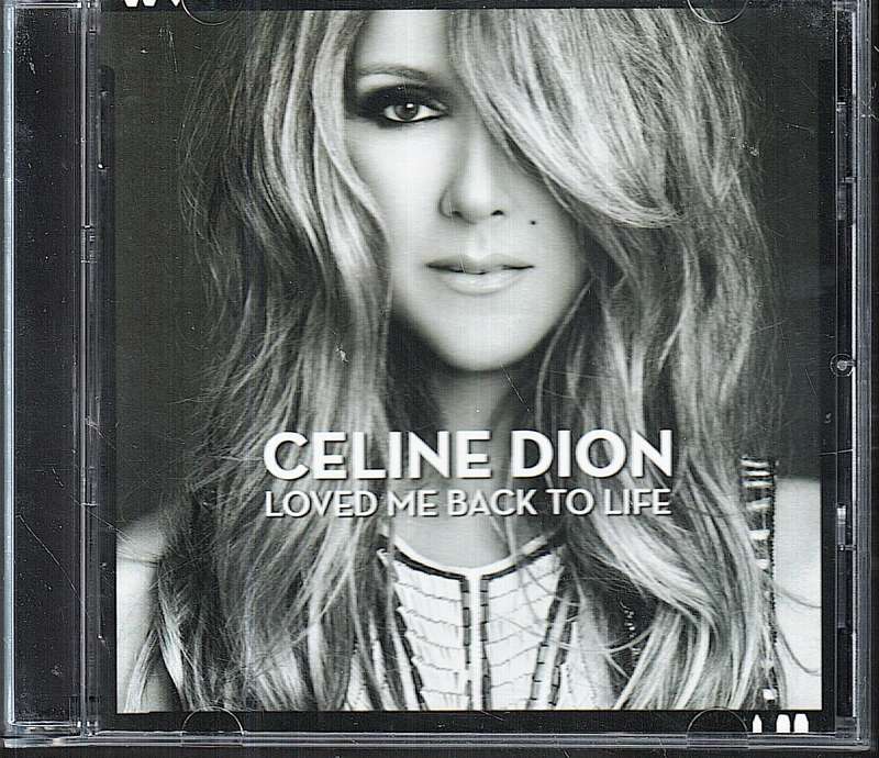 Celine Dion - Loved Me Back To Life CD jewelcase in cardboard slipcover