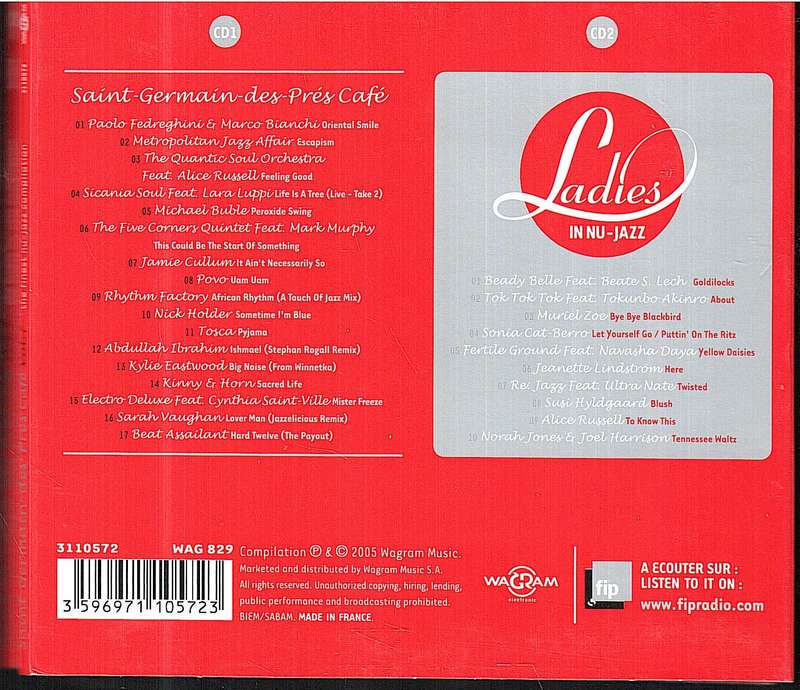 Various - Saint-Germain-des-Prés Café : The Finest Nu-Jazz Compilation Vol 7/Ladies in Nu-Jazz 2 CD