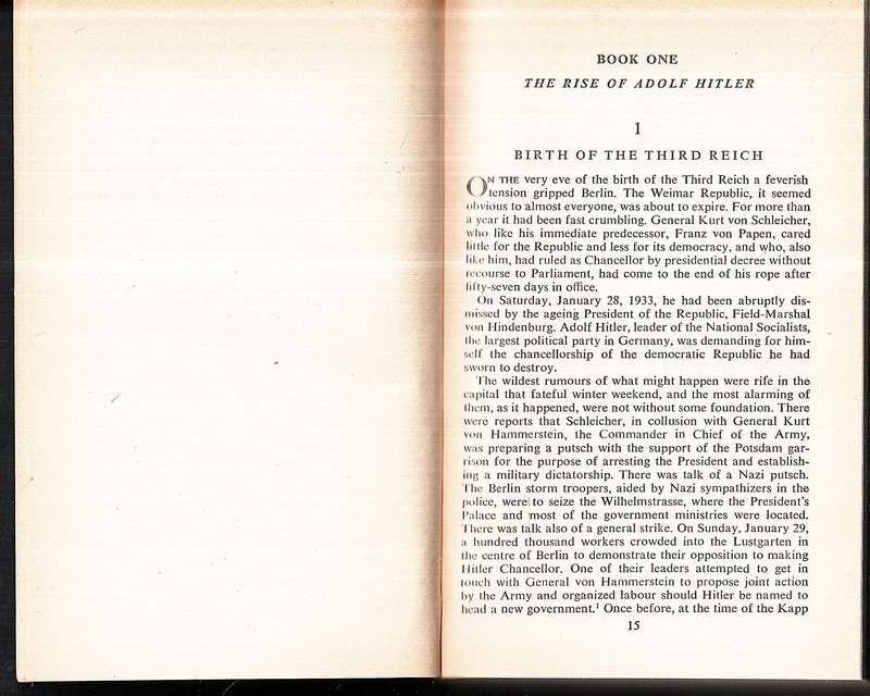 The Rise and Fall of the Third Reich - William L Shirer