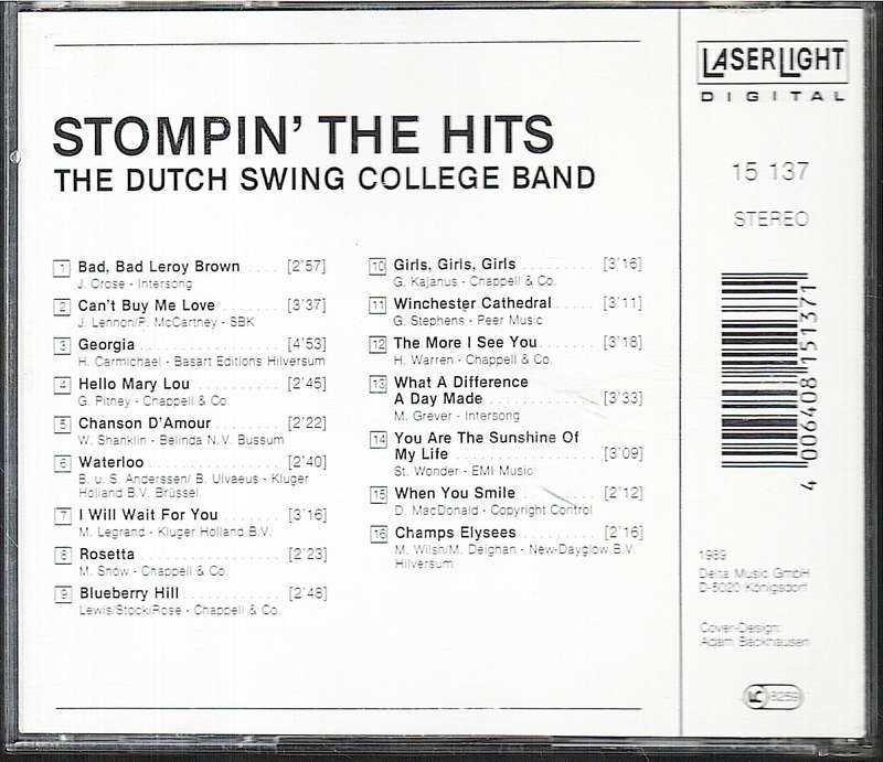 The Dutch Swing College Band - Stompin' the Hits CD