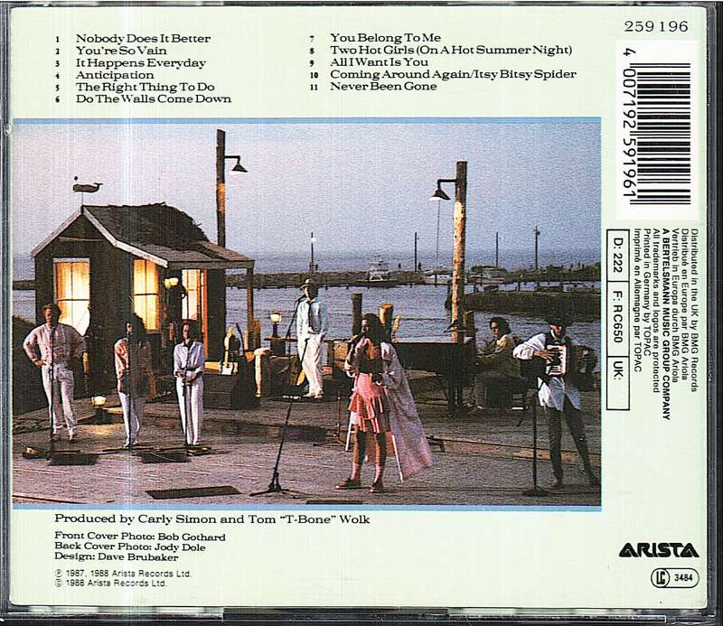 Carly Simon - Greatest Hits Live CD
