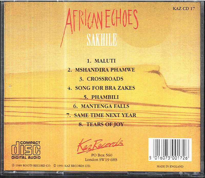 Sakhile - African Echoes CD [UK IMPORT]