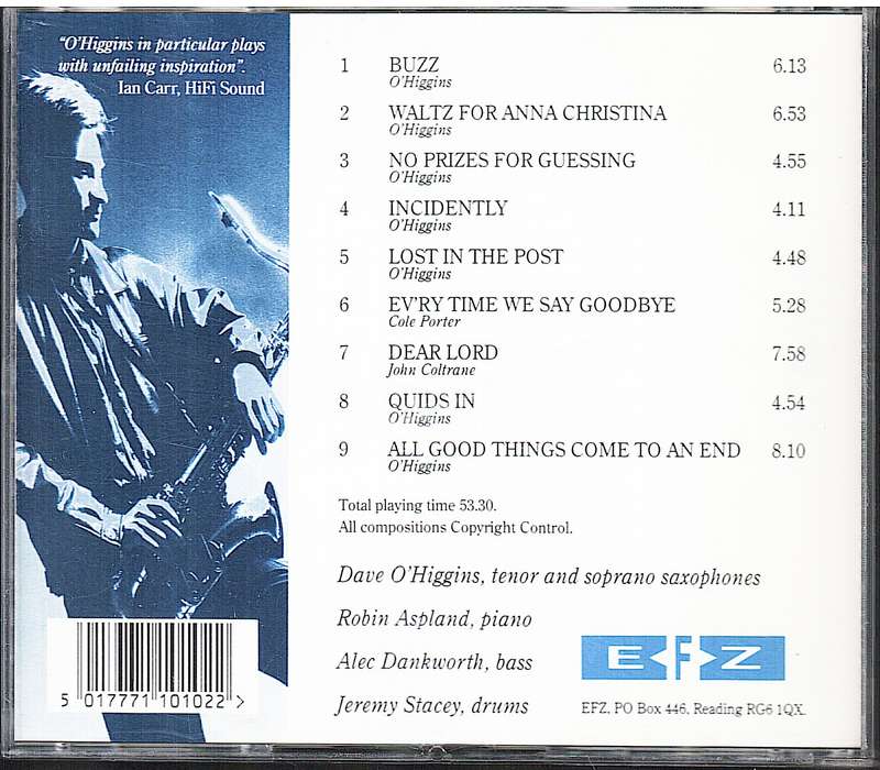 Dave O'Higgins - All Good Things CD