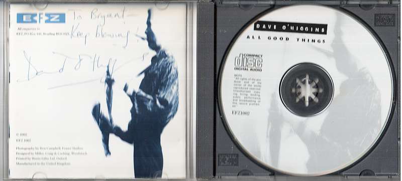 Dave O'Higgins - All Good Things CD [INSCRIBED BY THE ARTIST]