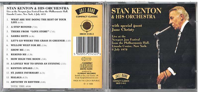 Stan Kenton & His Orchestra (with June Christy) - Live at Newport Jazz Festival, 3 July 1972 CD