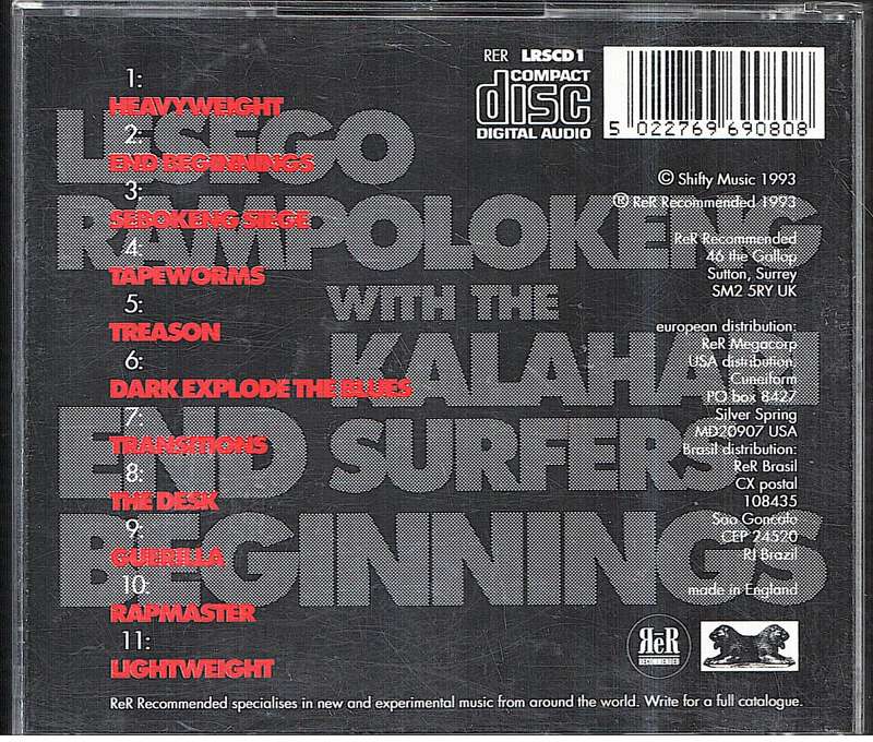 Lesego Rampolokeng with the Kalahari Surfers - End Beginnings CD