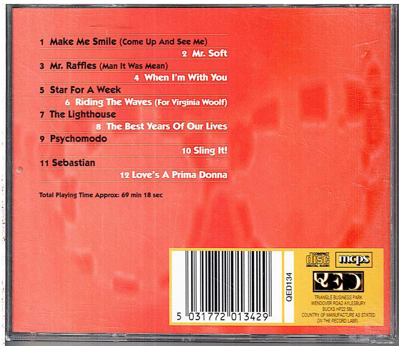 Steve Harley & Cockney Rebel  Live And Unleashed CD