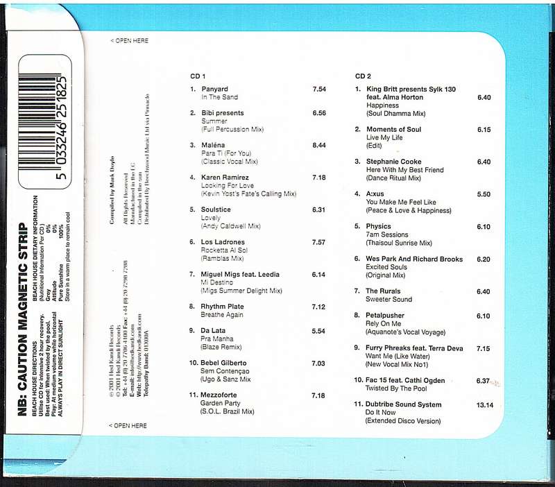 Various Artists - Beach House Vol 2 2 CD Set