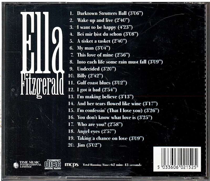 Ella Fitzgerald - Ella Fitzgerald CD