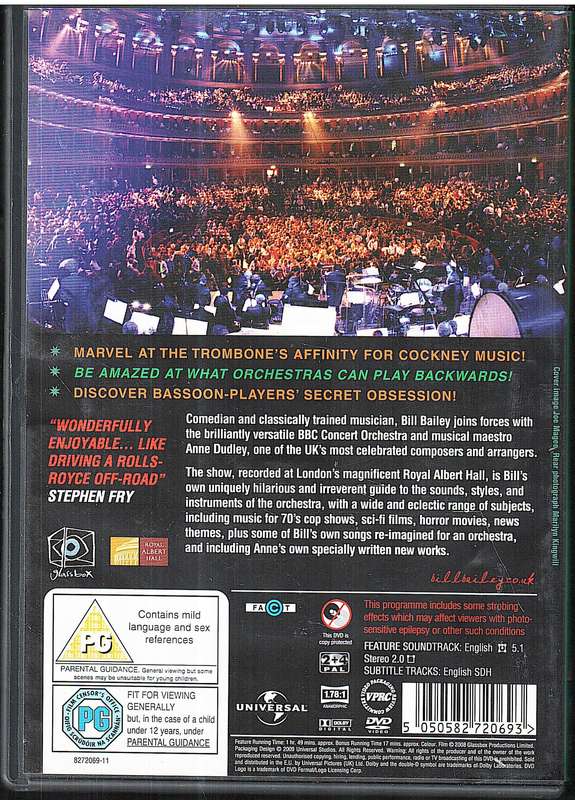 Bill Bailey's Remarkable Guide to the Orchestra: Live at The Royal Albert Hall DVD