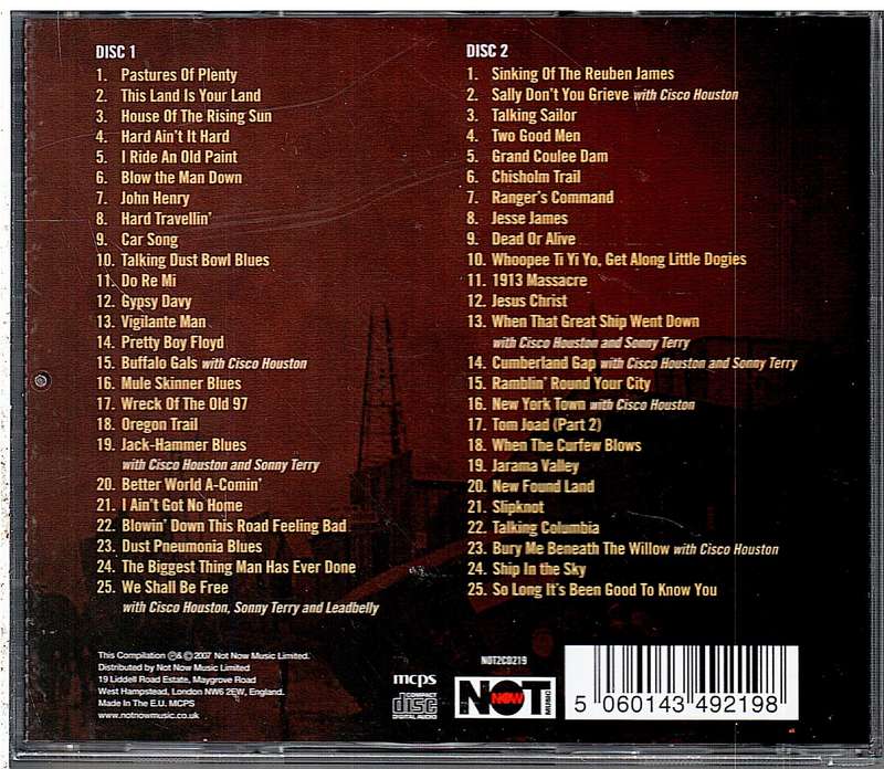 Woody Guthrie - The Ultimate Collection Double CD