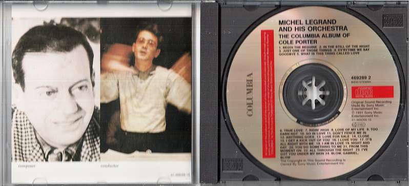 Michel Legrand And His Orchestra  The Columbia Album Of Cole Porter CD