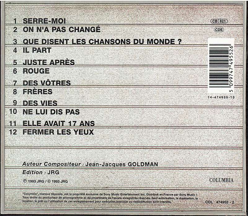 Fredericks Goldman Jones - Rouge CD