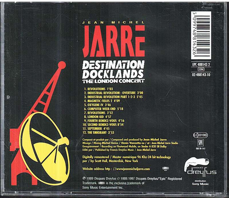 Jean Michel Jarre - Destination Docklands: The London Concert CD