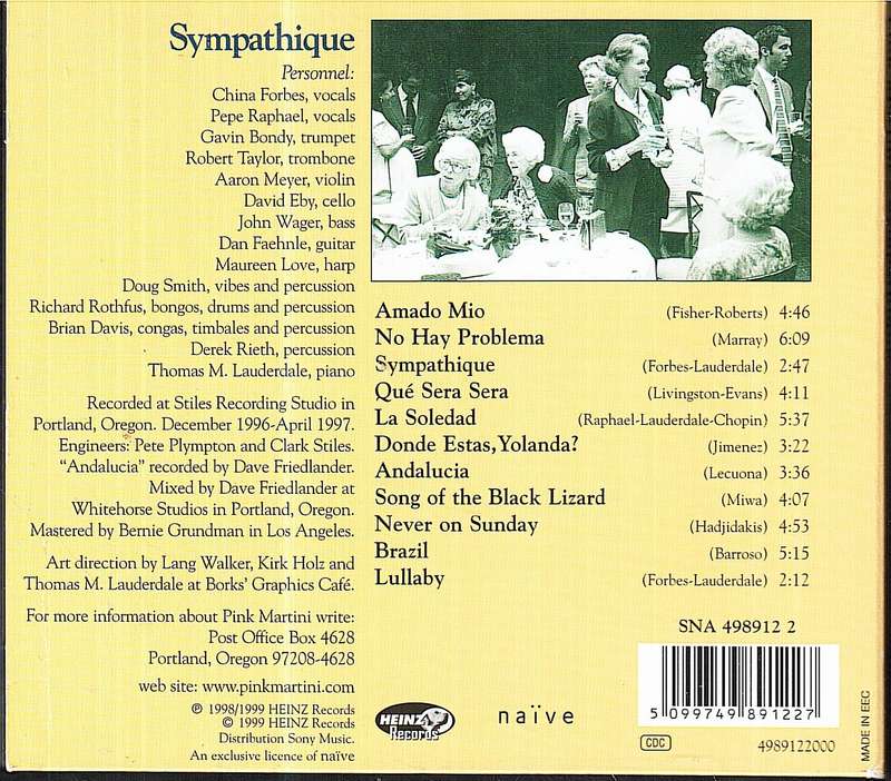 Pink Martini - Sympathique CD Digipak [EU IMPORT]