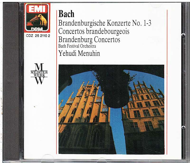 Bach: Brandenburg Concertos No 1-3 - Bath Festival Orchestra, Yehudi Menuhin cond.   CD