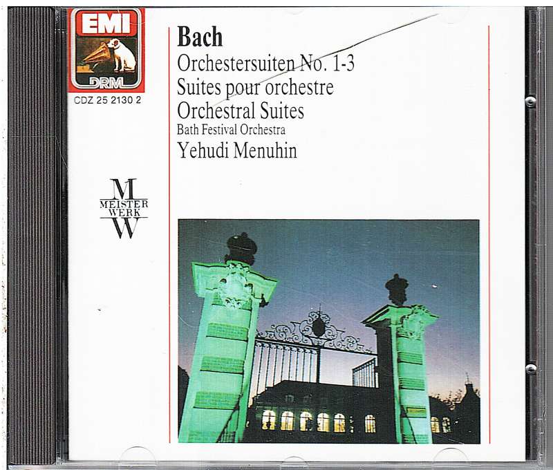 Bach: Orchestral Suites No 1-3 - Bath Festival Orchestra, Yehudi Menuhin cond.   CD