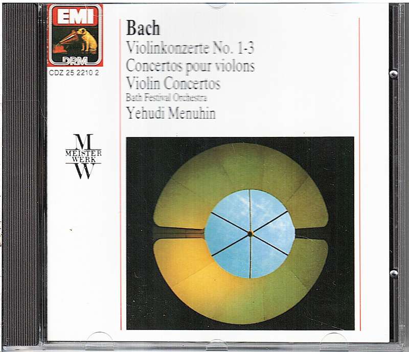 Bach: Violin Concertos No 1-3 - Bath Festival Orchestra, Yehudi Menuhin cond.   CD