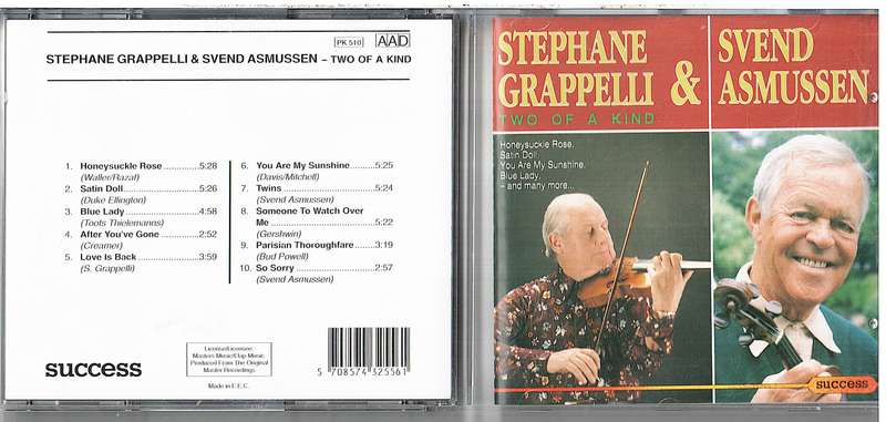 Stephane Grappelli & Sven Asmussen - Two of a Kind CD