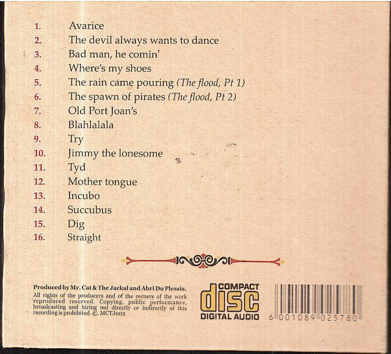 Mr Cat & The Jackal - Sins and Siren Songs CD [Limited Edition Digipak]