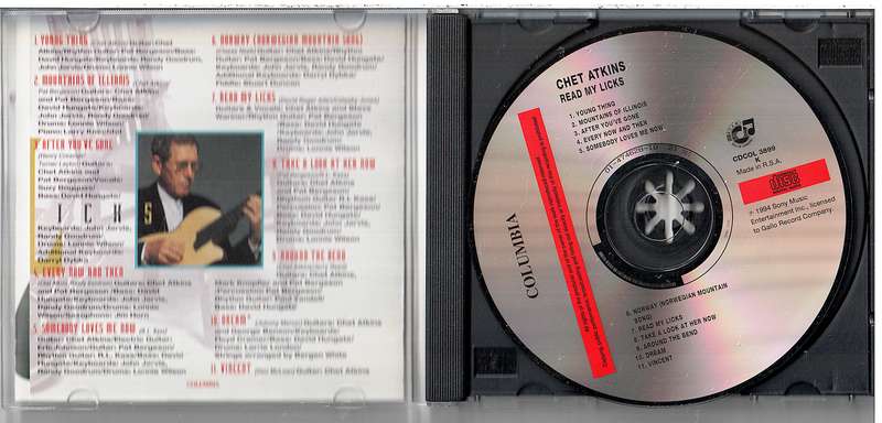 Chet Atkins, CGP - Read My Licks CD