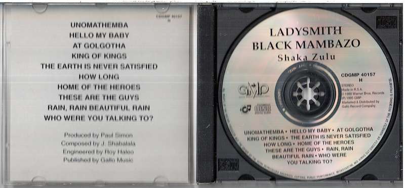 Ladysmith Black Mambazo - Shaka Zulu CD