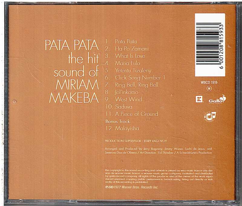 Miriam Makeba - Pata Pata CD