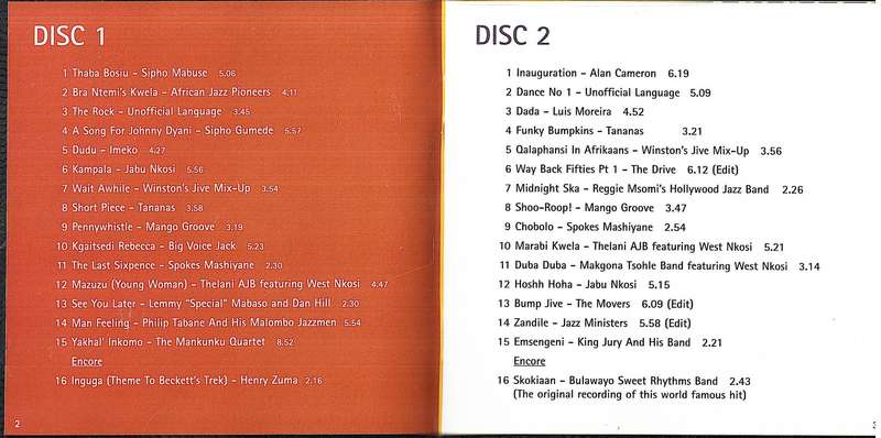 Various - Jazz Offerings From South Africa 2 CD set